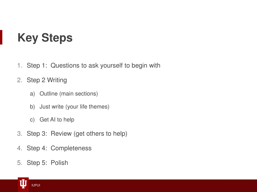 key steps