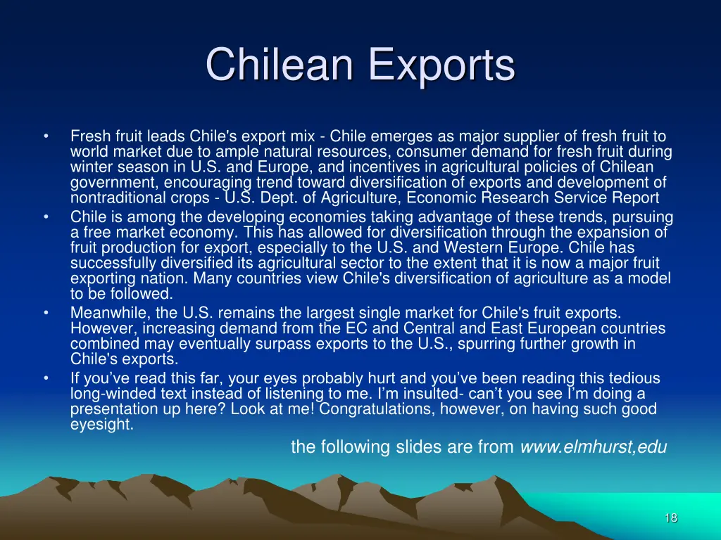 chilean exports