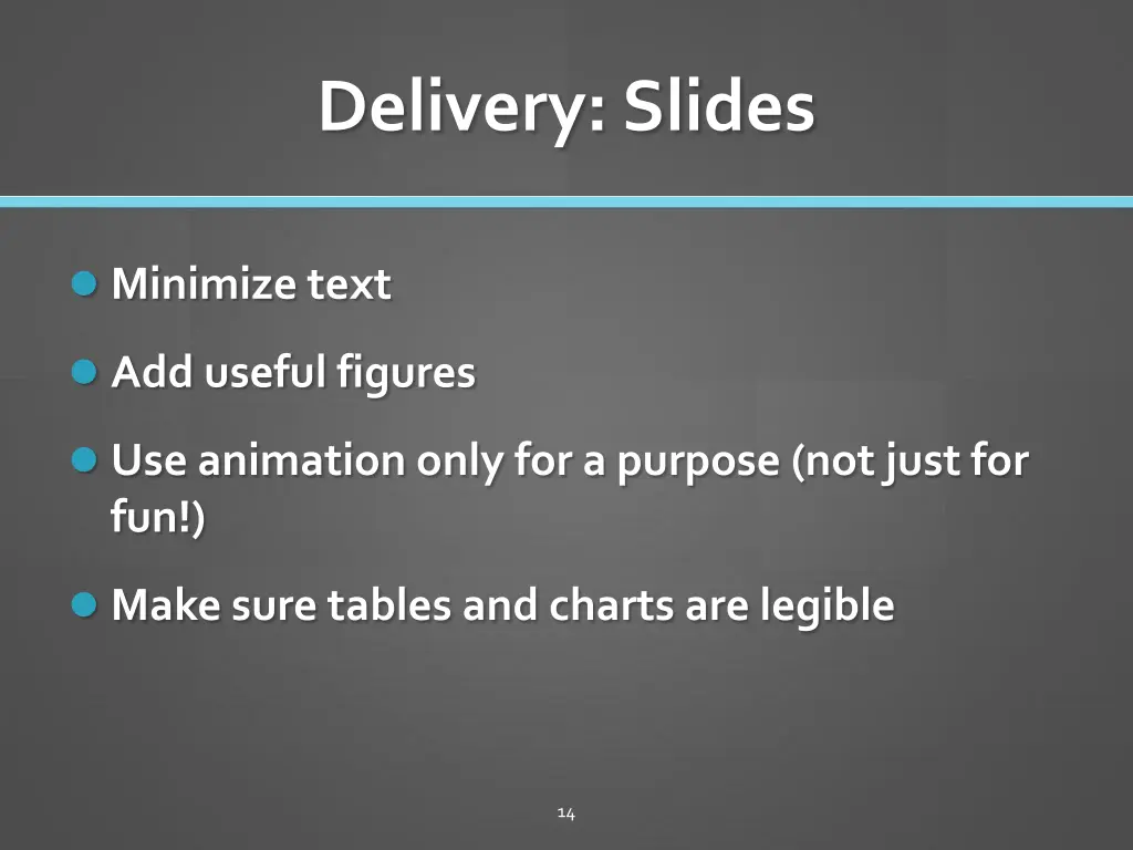 delivery slides