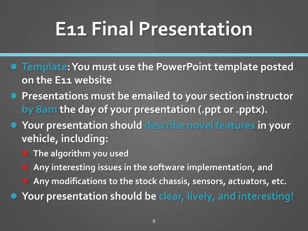 e11 final presentation 1