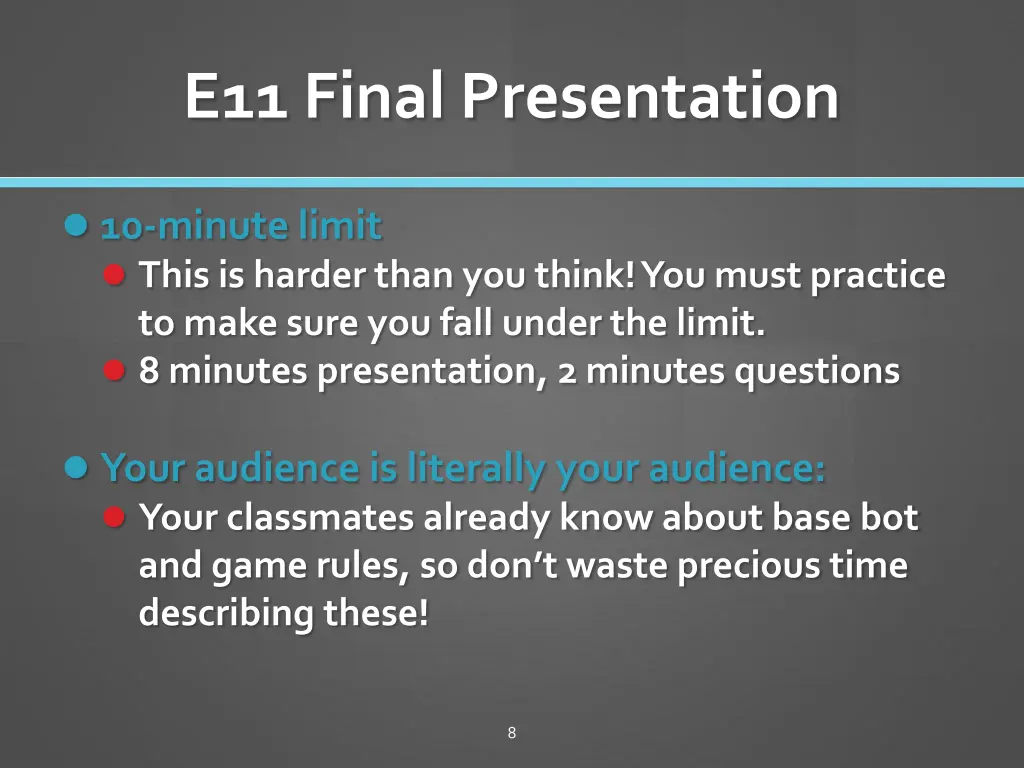 e11 final presentation