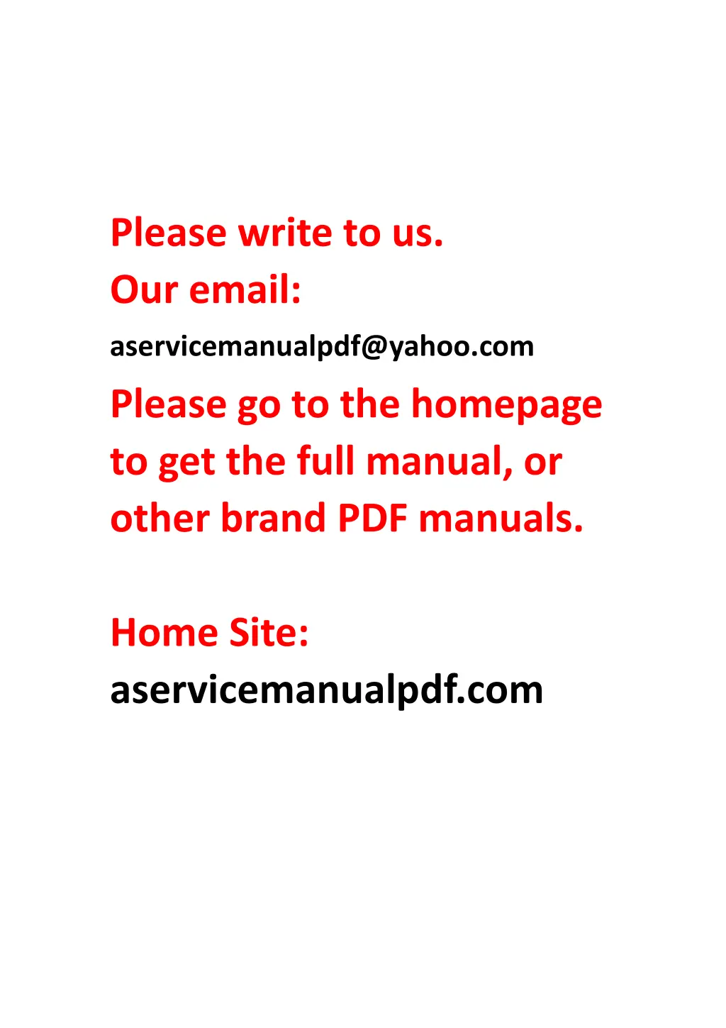 please write to us our email