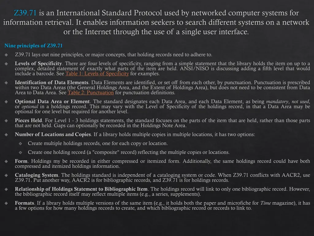 z39 71 is an international standard protocol used