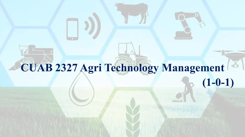 cuab 2327 agri technology management