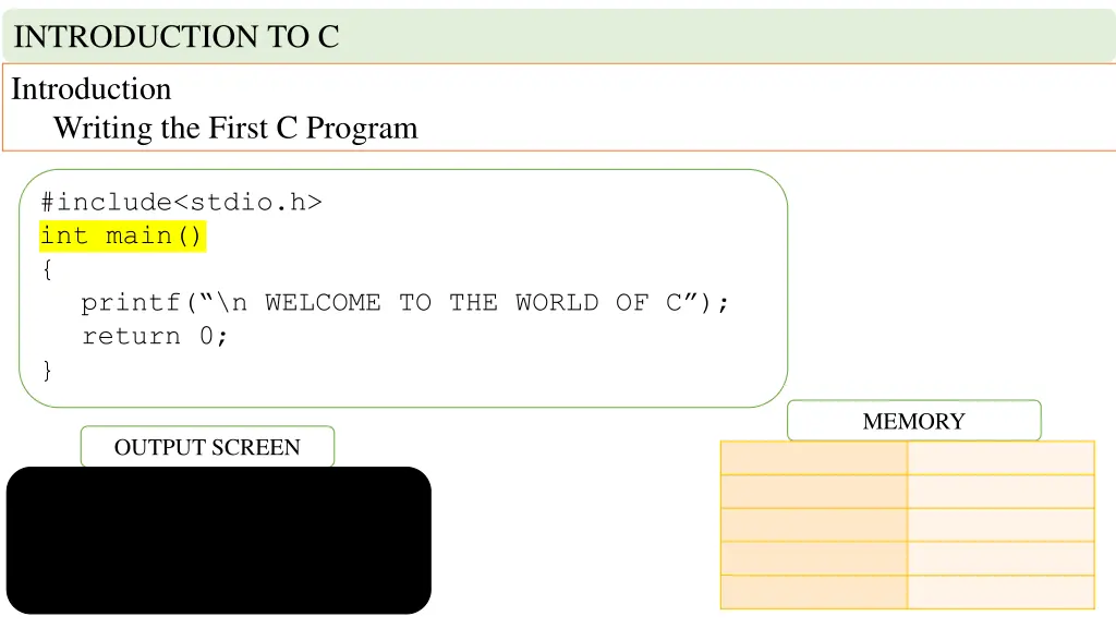 introduction to c introduction writing the first 2