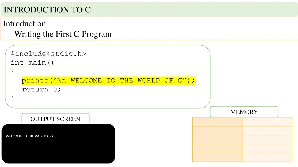 introduction to c introduction writing the first 3