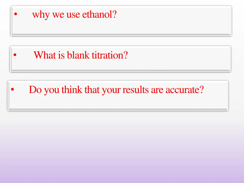 why we use ethanol