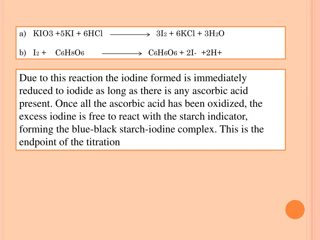 a kio3 5ki 6hcl 3i 2 6kcl 3h 2 o