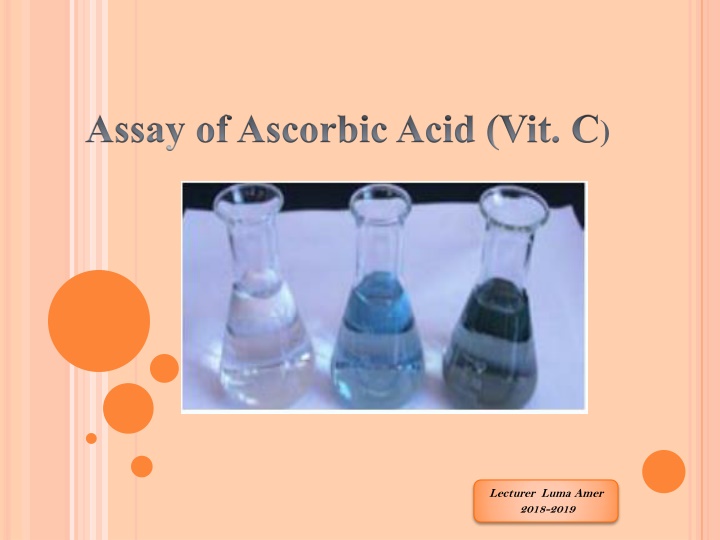 assay of ascorbic acid vit c