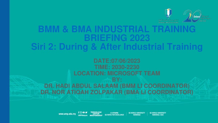 bmm bma industrial training briefing 2023 siri