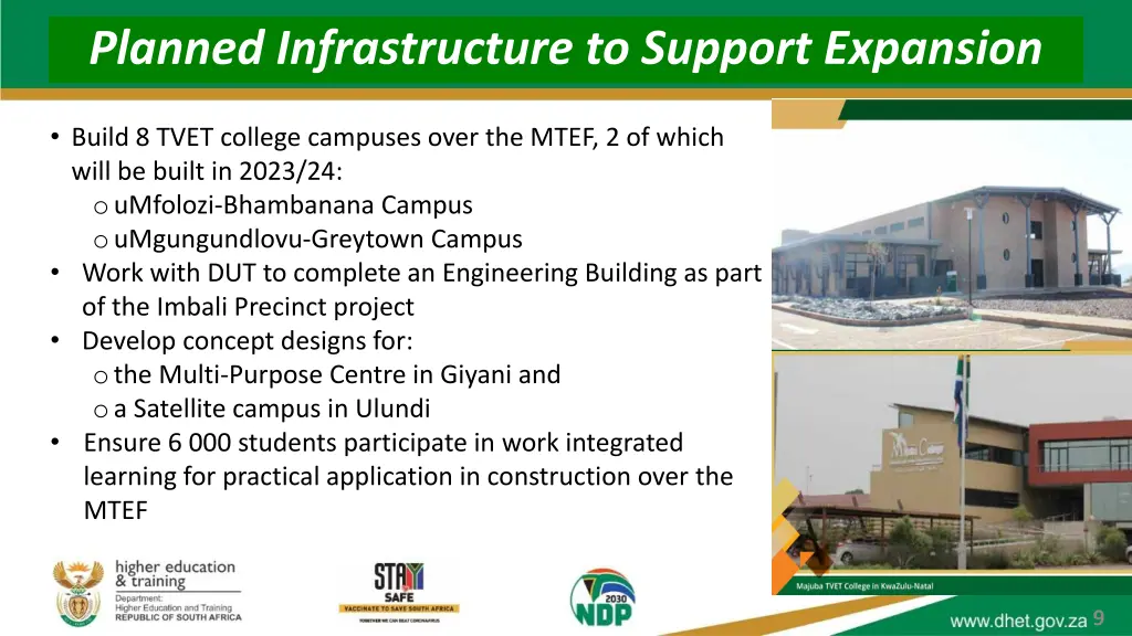 planned infrastructure to support expansion 1
