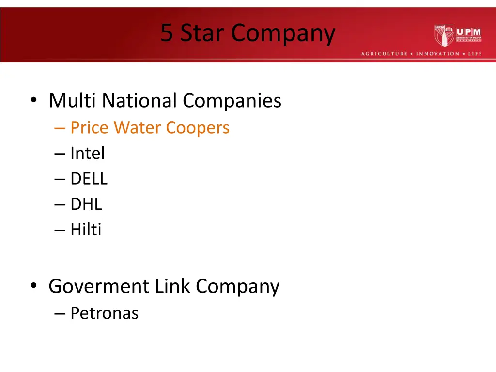 5 star company