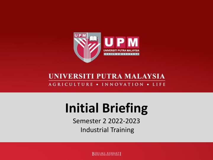 initial briefing semester 2 2022 2023 industrial