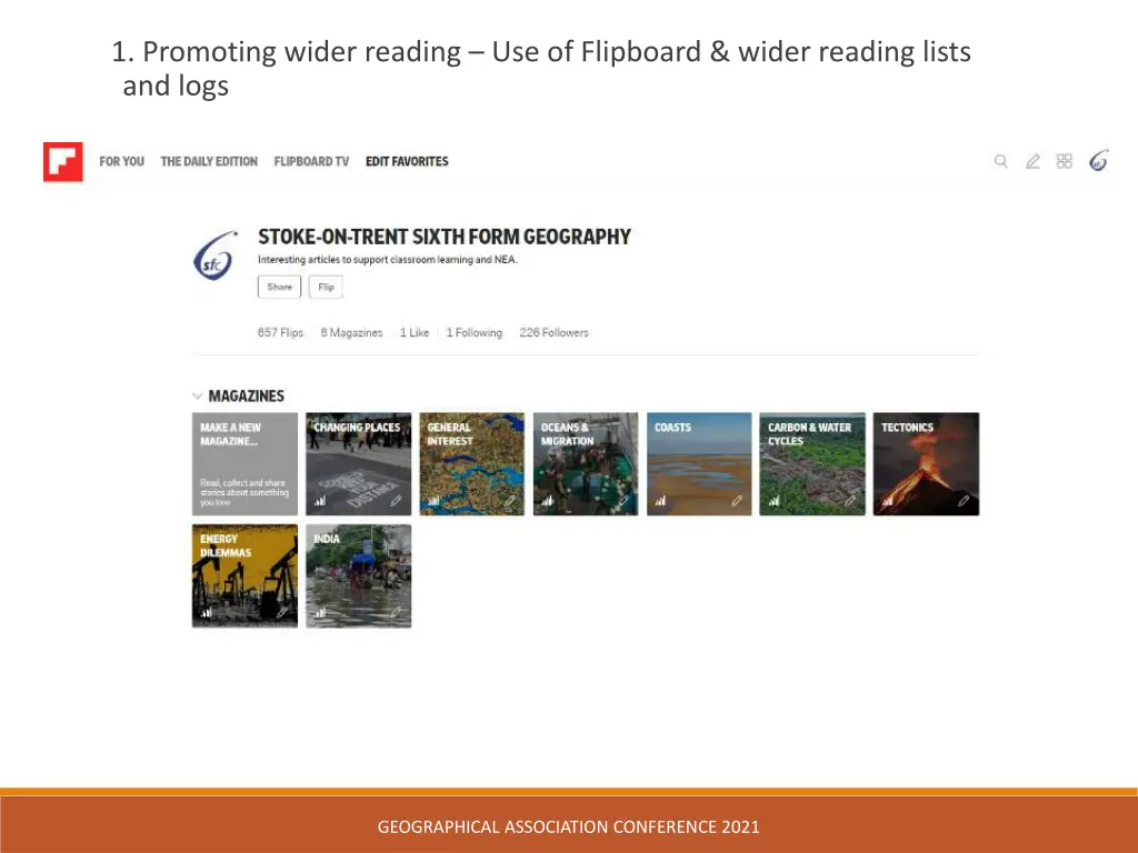 1 promoting wider reading use of flipboard wider