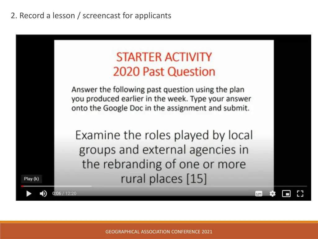 2 record a lesson screencast for applicants