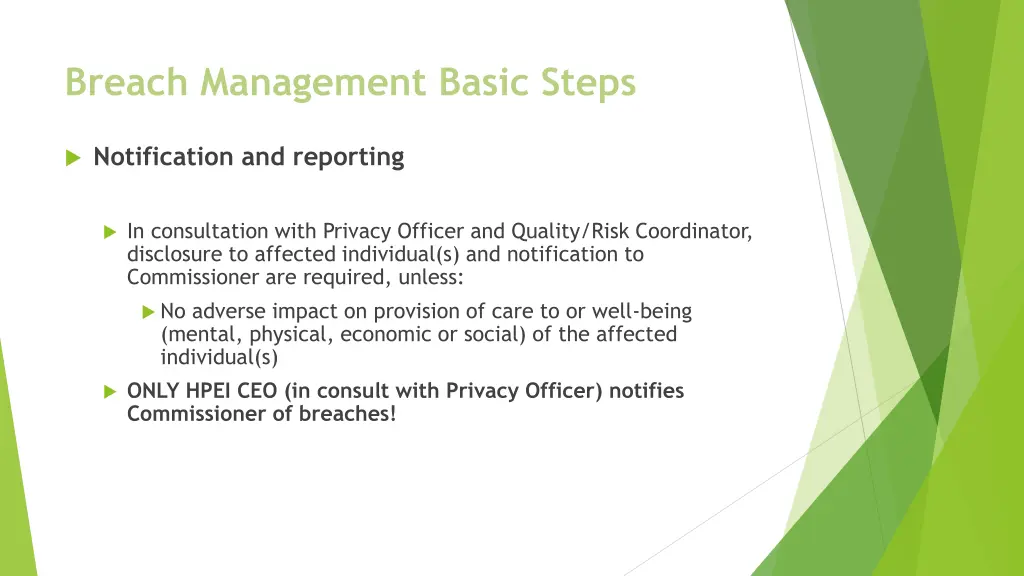 breach management basic steps 2