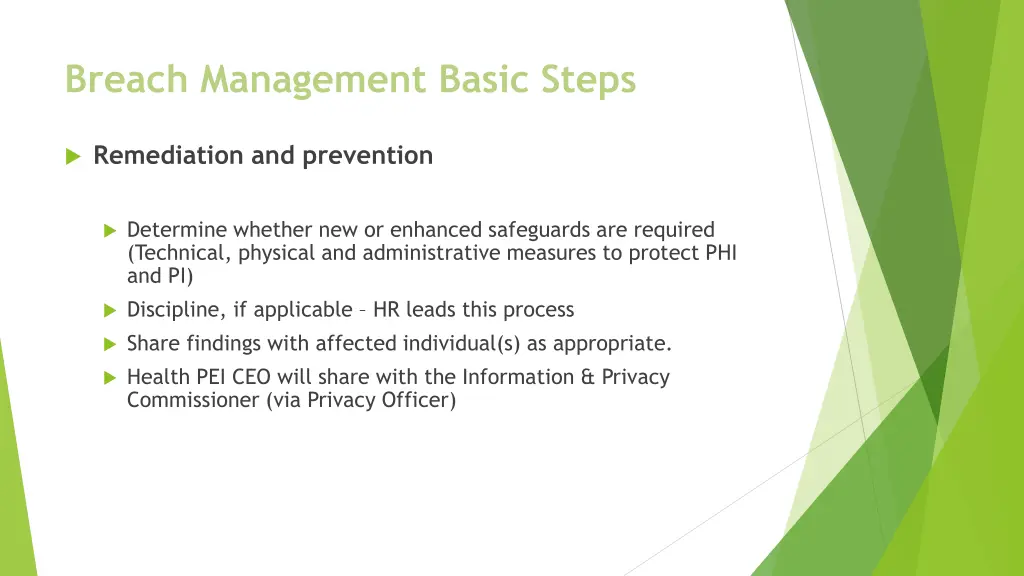 breach management basic steps 3