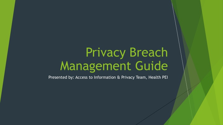 privacy breach management guide