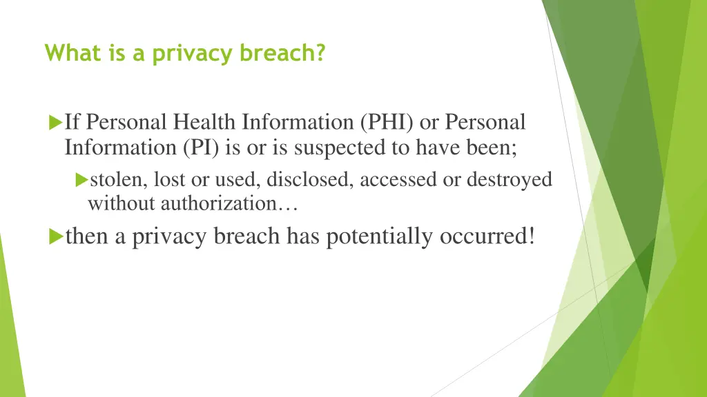 what is a privacy breach