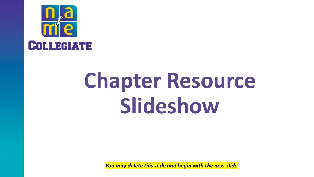 chapter resource slideshow