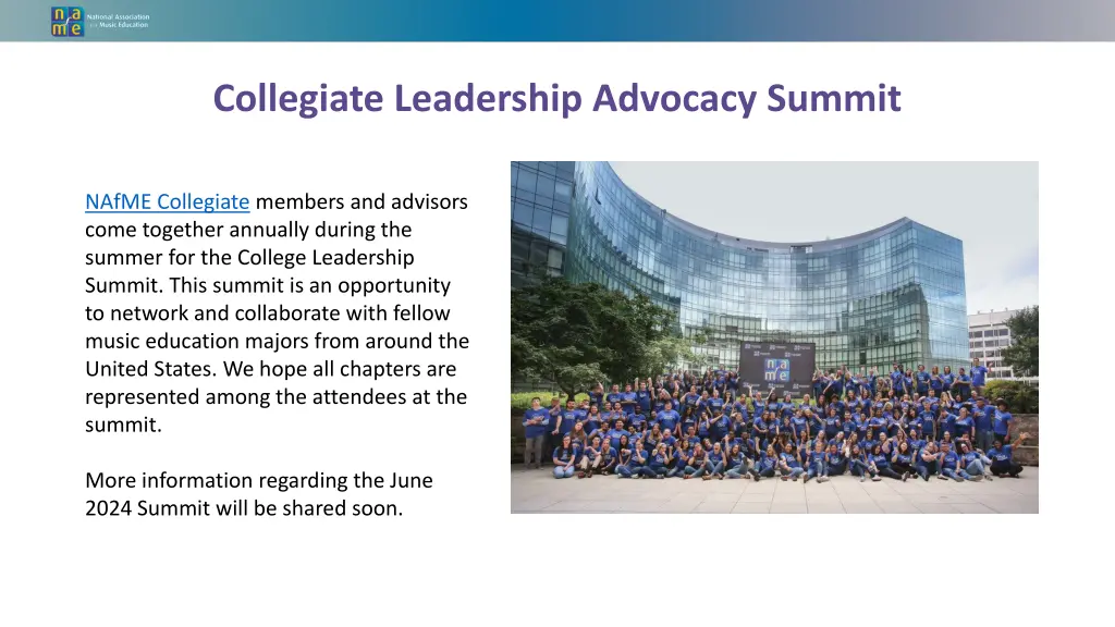 collegiate leadership advocacy summit