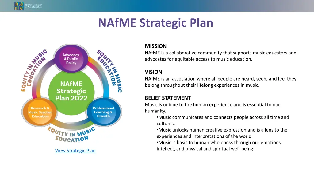 nafme strategic plan
