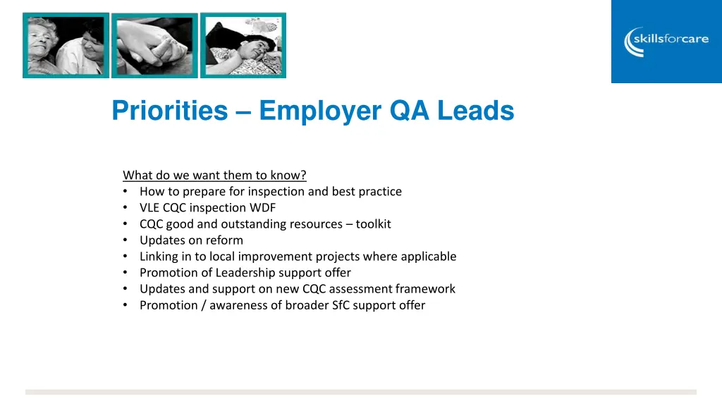 priorities employer qa leads