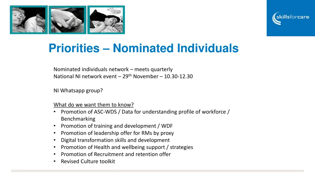 priorities nominated individuals
