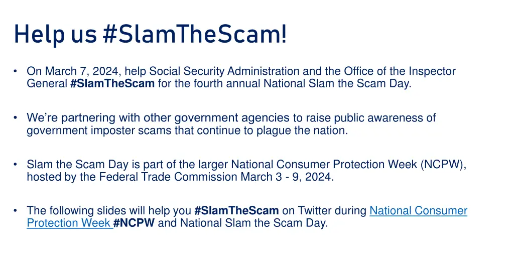 help us slamthescam