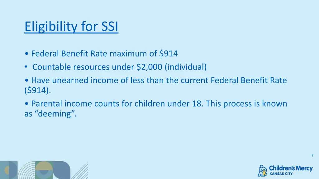 eligibility for ssi