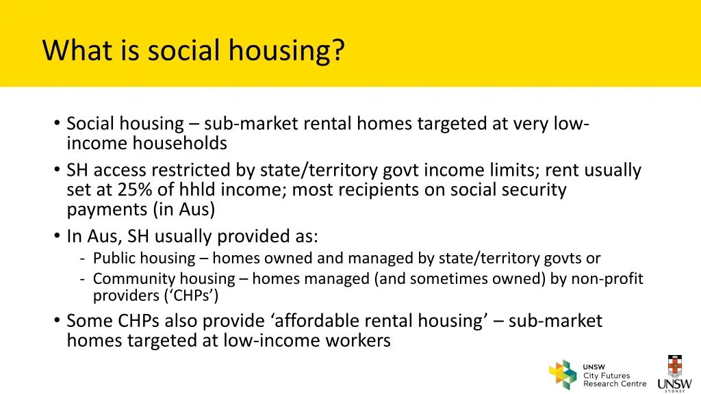 what is social housing