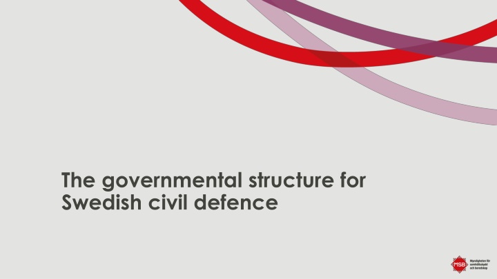 the governmental structure for swedish civil