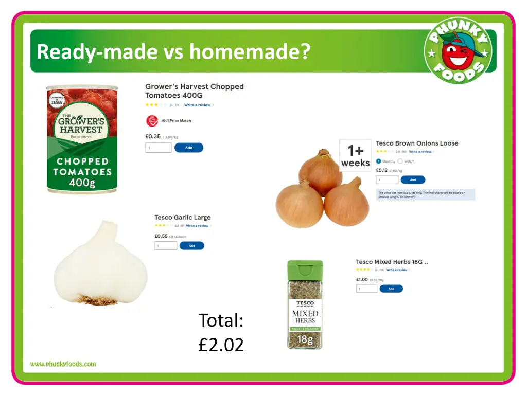 ready made vs homemade 1