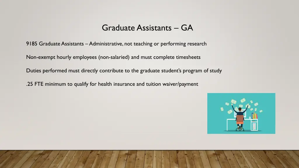 graduate assistants ga