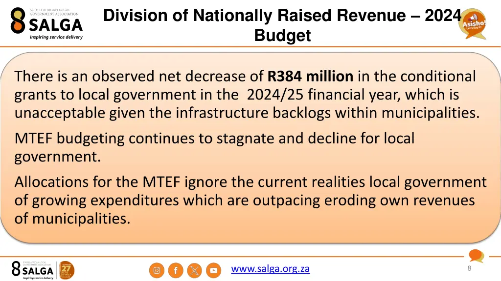 division of nationally raised revenue 2024 budget 1