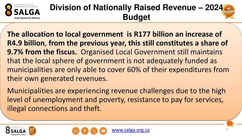 division of nationally raised revenue 2024 budget