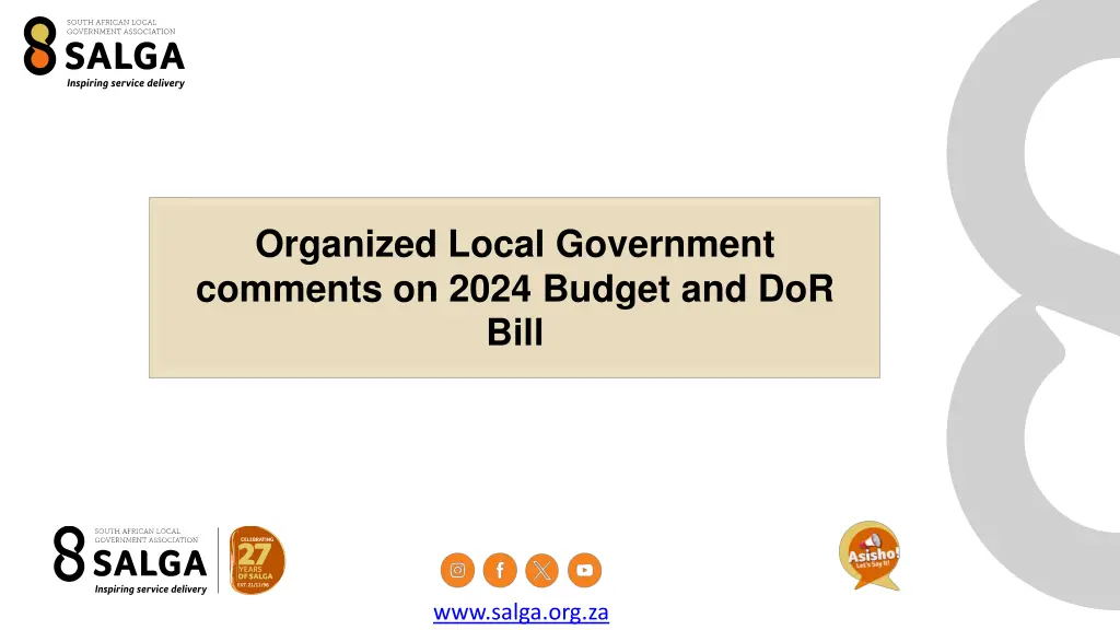 organized local government comments on 2024