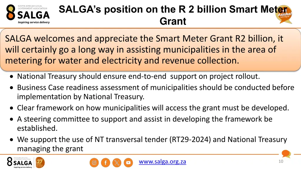 salga s position on the r 2 billion smart meter