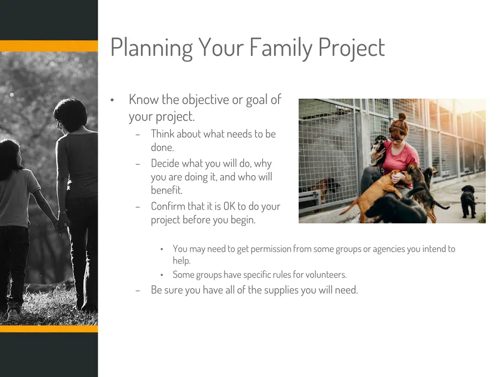 planning your family project