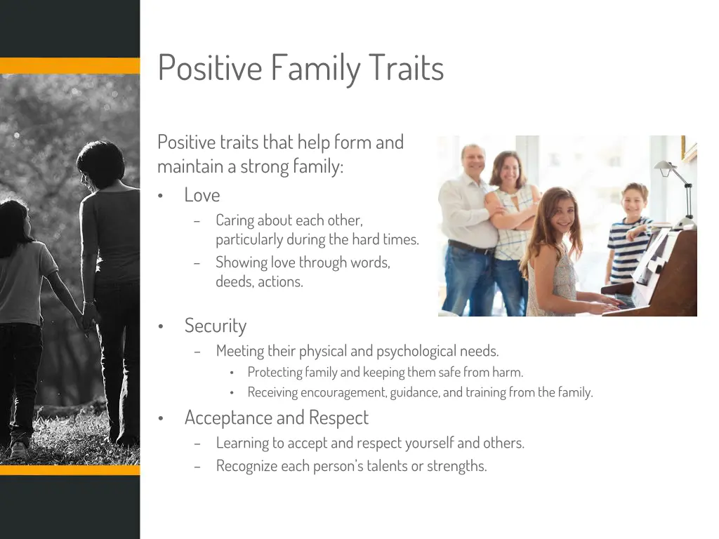 positive family traits