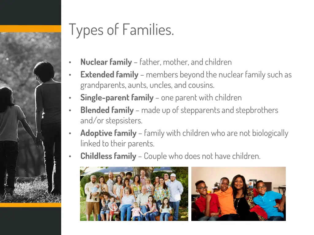 types of families