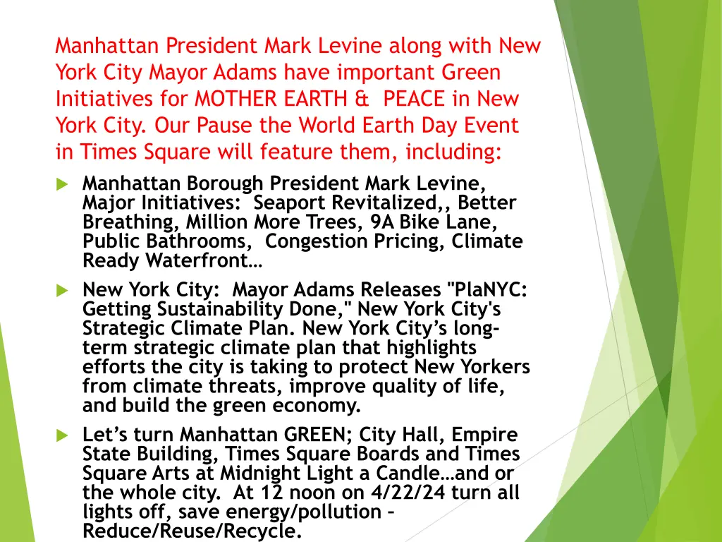 manhattan president mark levine along with