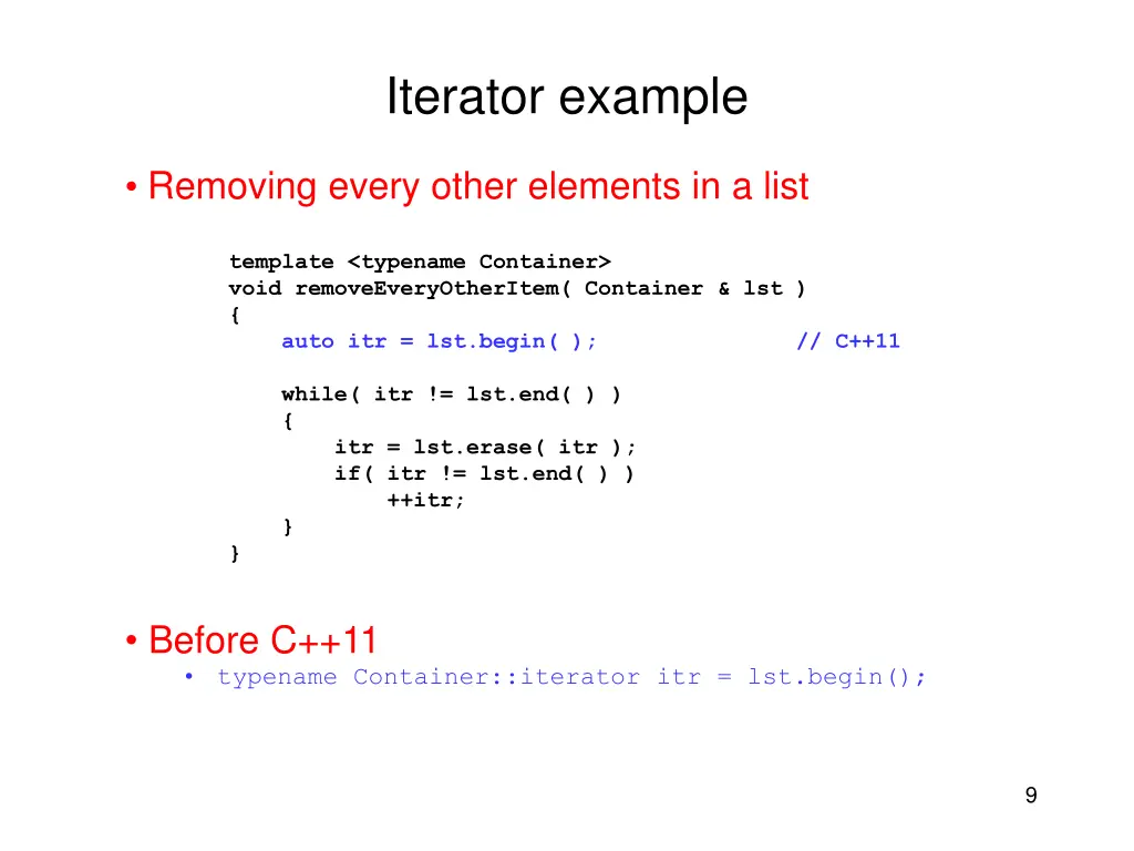 iterator example