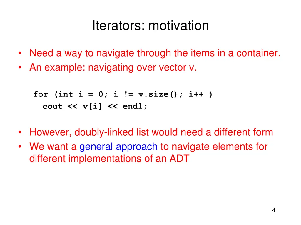 iterators motivation