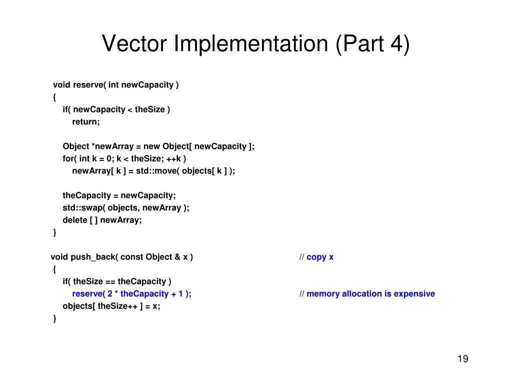 vector implementation part 4