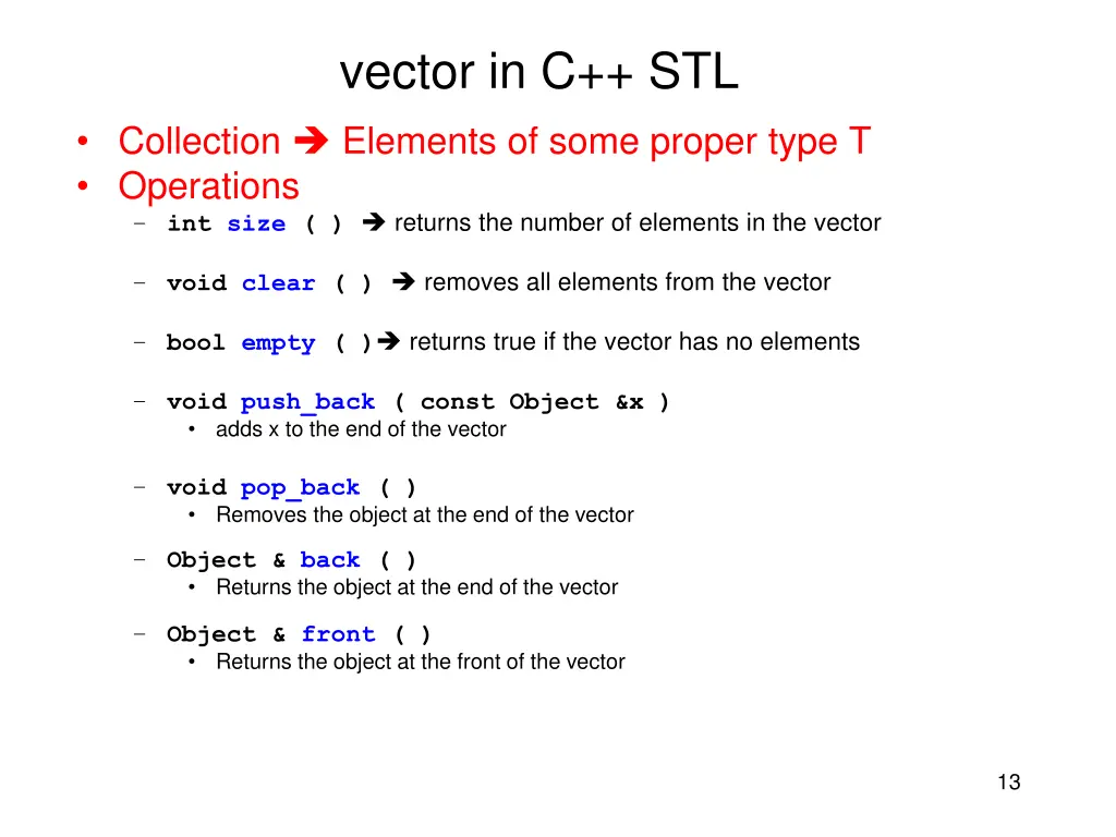 vector in c stl