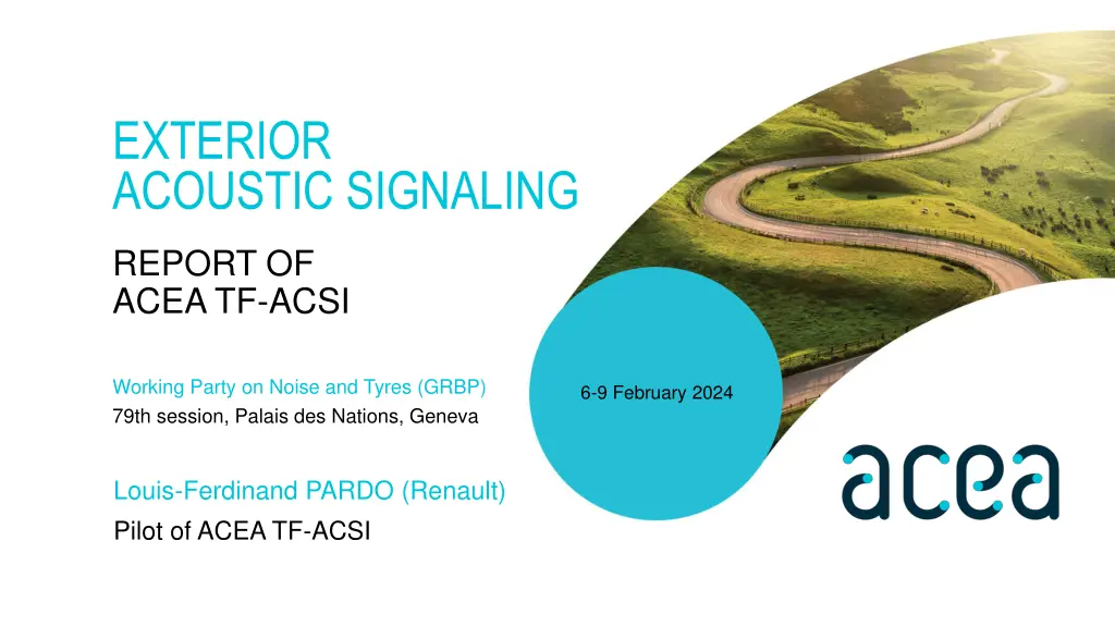 exterior acoustic signaling