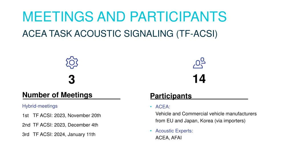 meetings and participants