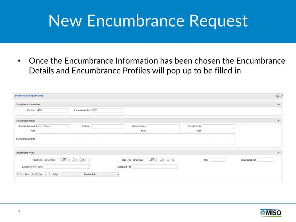 new encumbrance request 1