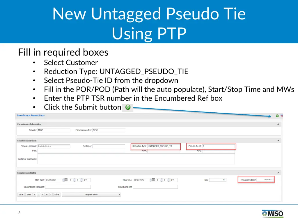 new untagged pseudo tie using ptp